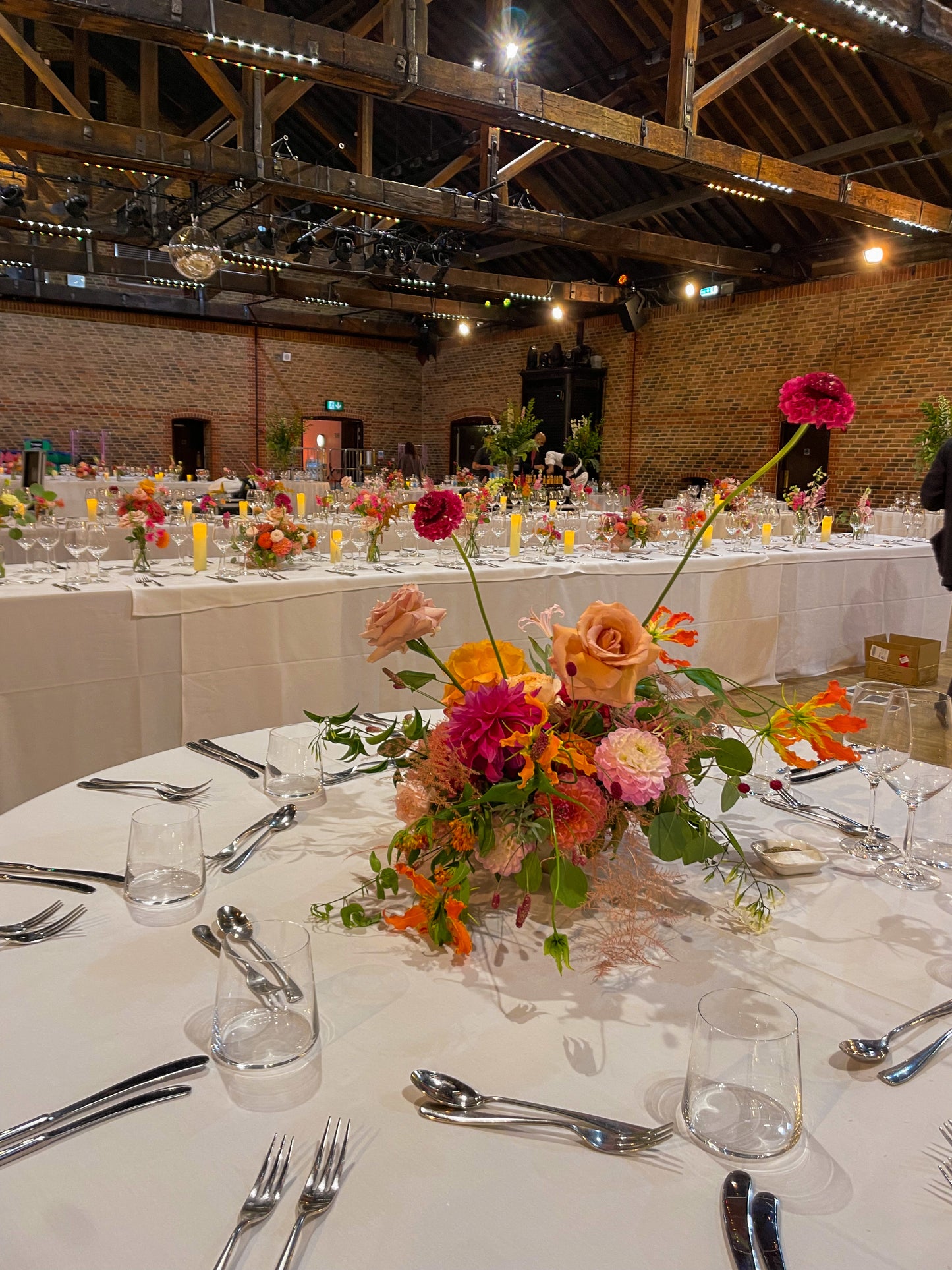 Seasonal Flower Table arrangement bowls