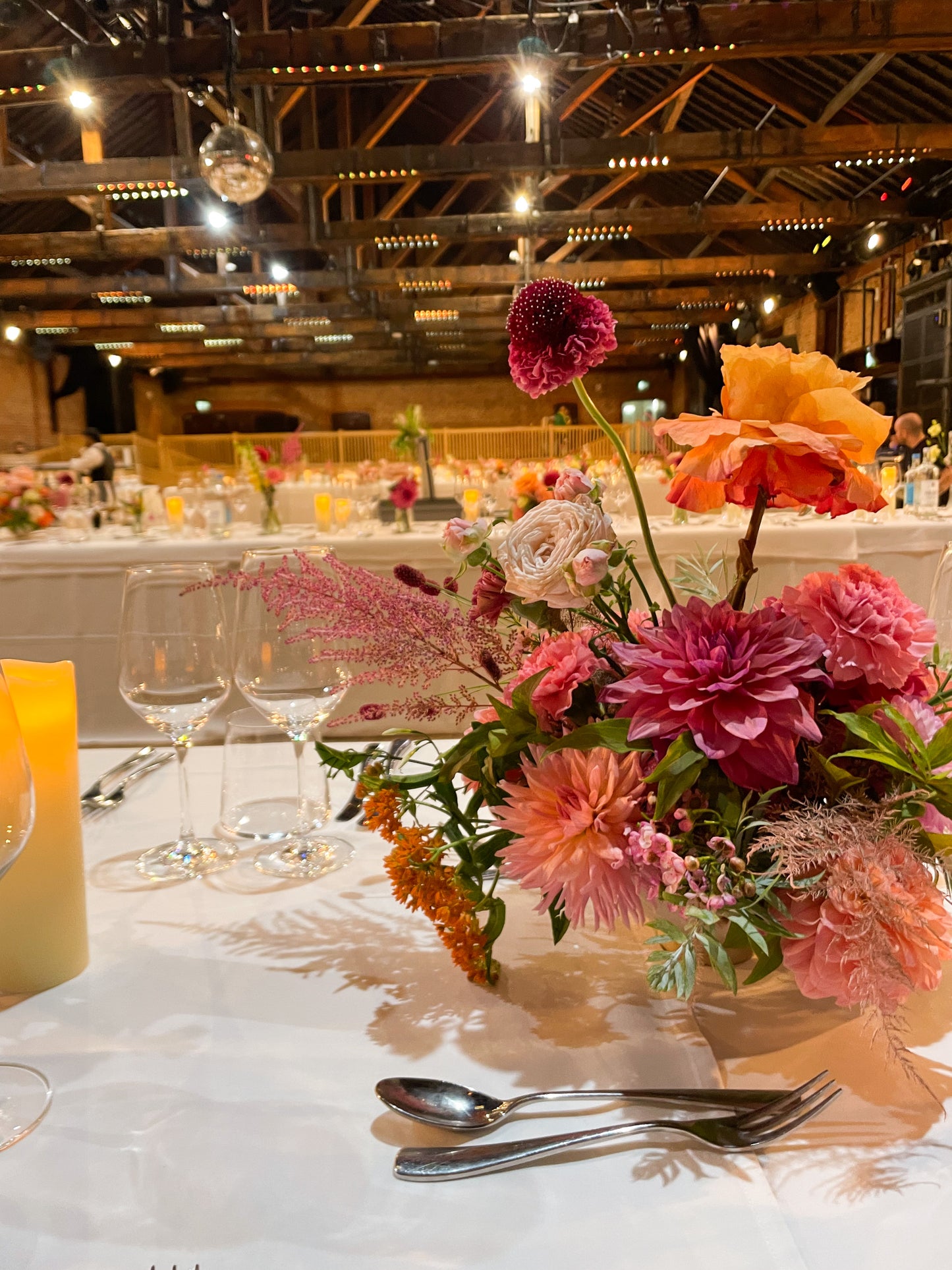 Seasonal Flower Table arrangement bowls